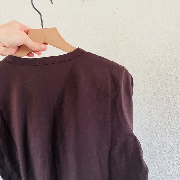 Madewell Cotton Perfect Crewneck Tee NWOT brown - Picture 5 of 11